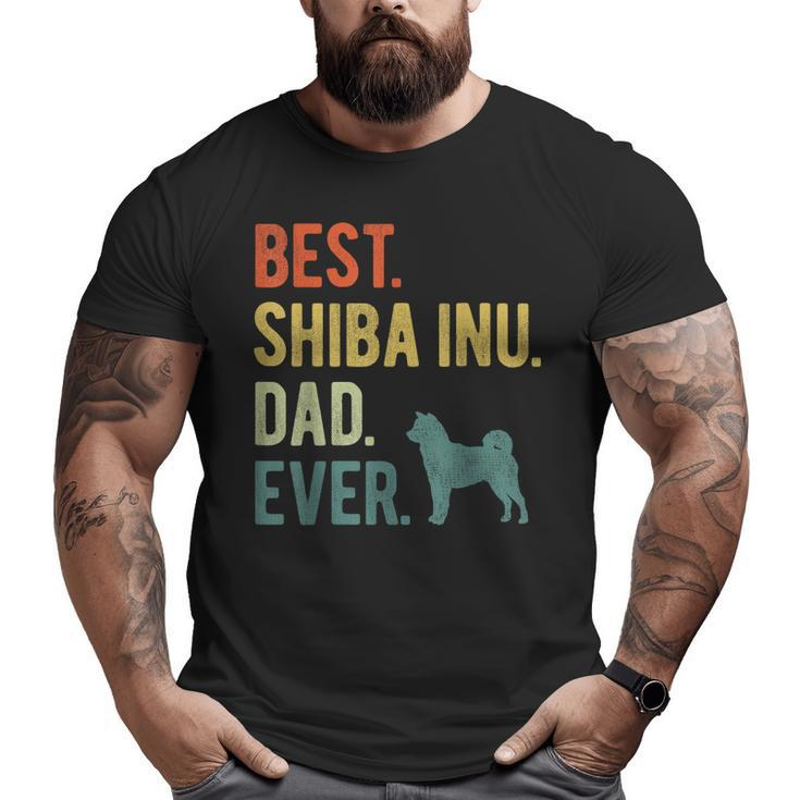 Best Shiba Inu Dad Ever Dog Daddy Father's Day Big and Tall Men T-shirt