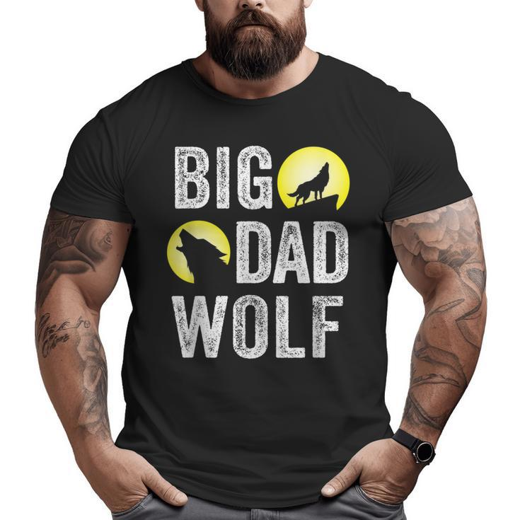 Big Dad Wolf For Men Dad Daddy Halloween Costume  Big and Tall Men T-shirt