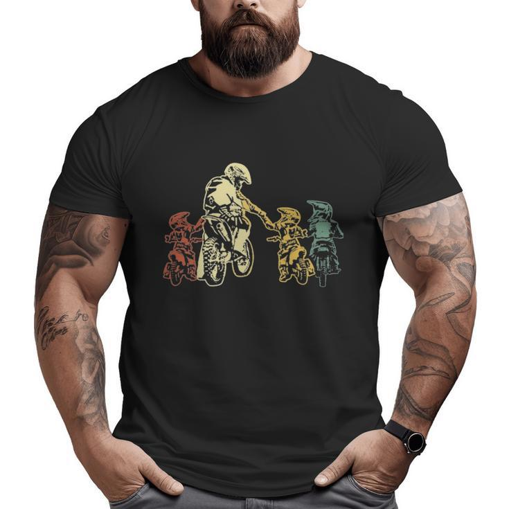 Biker Dad And Sons Big and Tall Men T-shirt