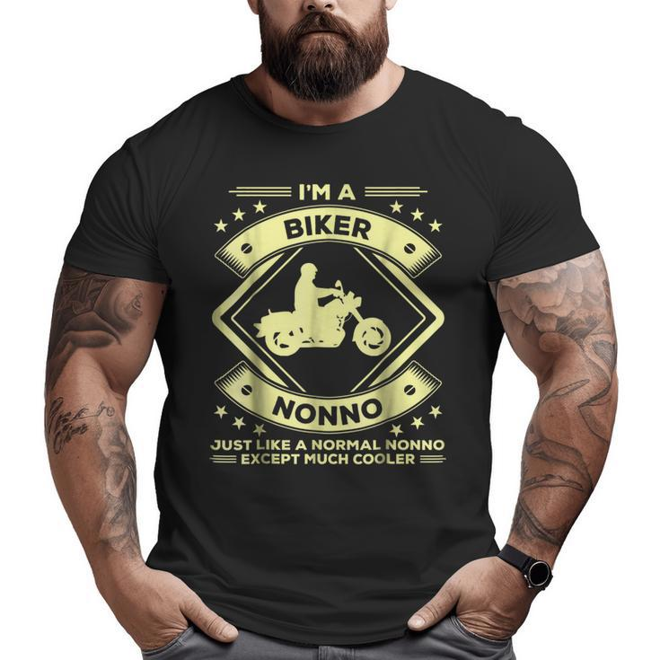 Biker Nonno  Biking  For Grandpa Big and Tall Men T-shirt