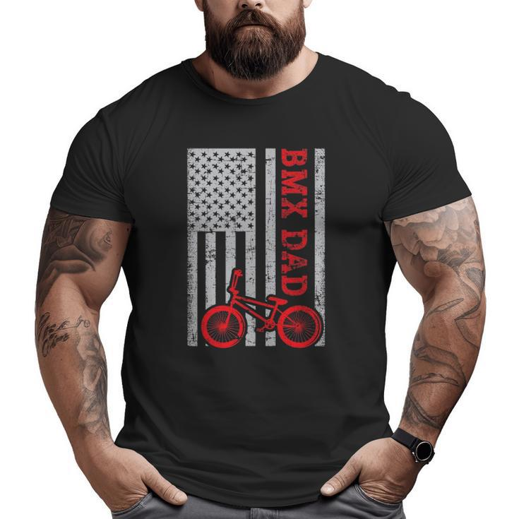 Bmx Dad Patriot Freestyle Bike Father's Day Usa Big and Tall Men T-shirt