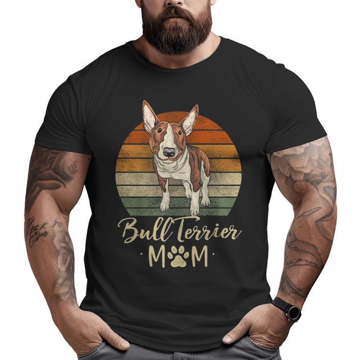 Bull Terrier Mom Retro Bull Terrier Lover Dog Mama Big and Tall Men T-shirt