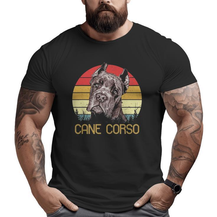 Cane Corso Retro Vintage Cane Corso Big and Tall Men T-shirt