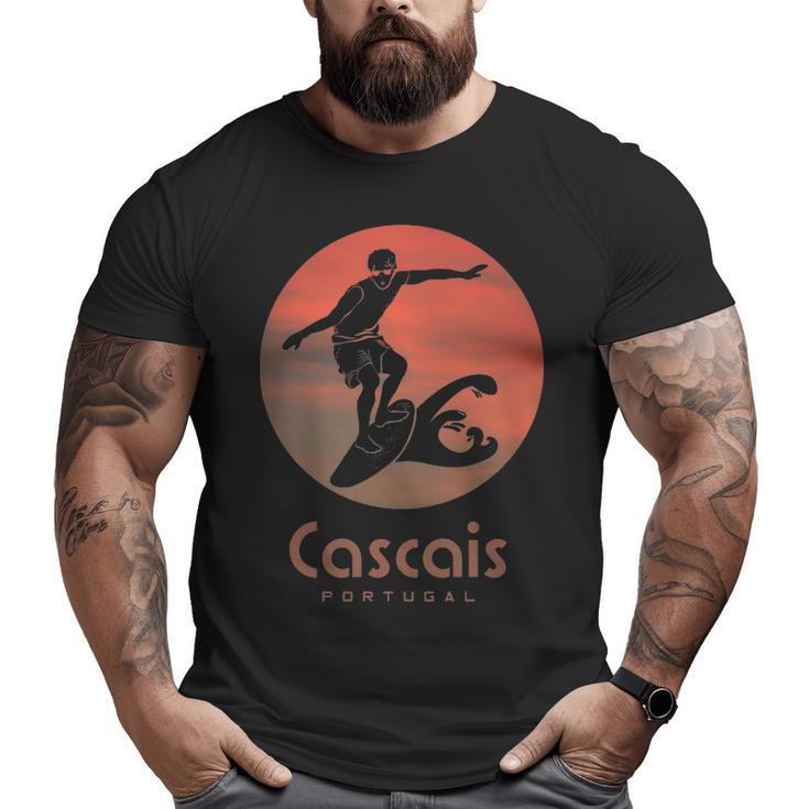 Cascais Portugal Windsurfing Surfing Surfers Big and Tall Men T-shirt