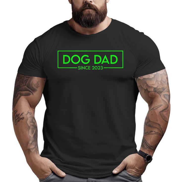 Cat Dad Since 2023 Promoted To Cat Dad V2 Big and Tall Men T-shirt
