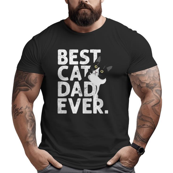 Cat Daddy Father Best Cat Dad Ever Big and Tall Men T-shirt
