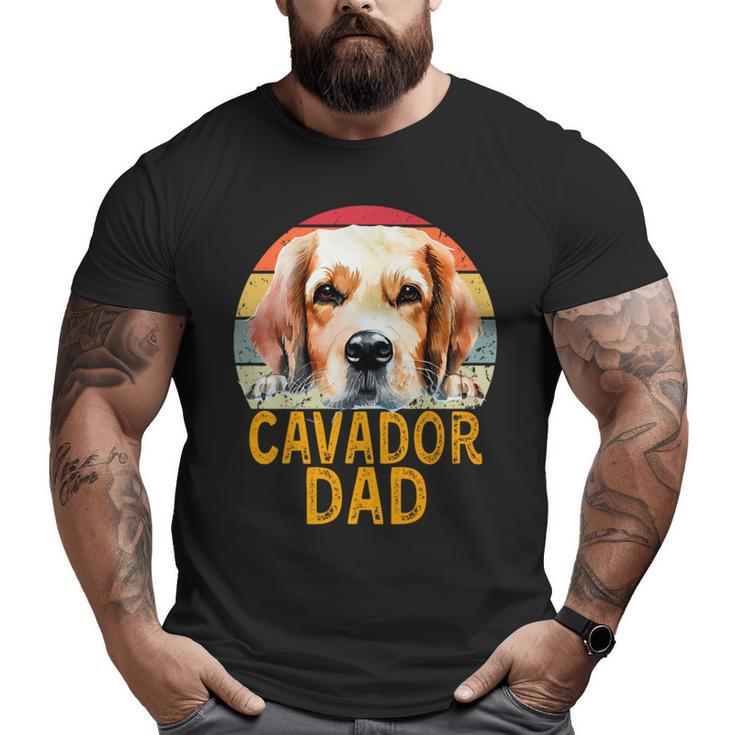 Cavador Dog Dad Retro Vintage My Dogs Are My Cardio Big and Tall Men T-shirt