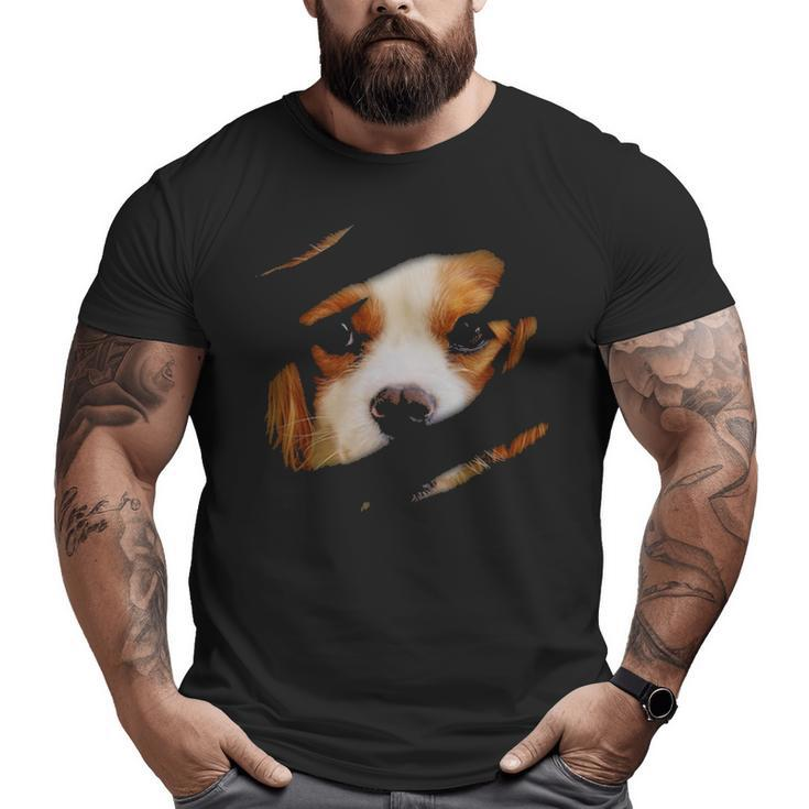 Cavalier King Charles In Me Dogdesign Pedigree Dog Big and Tall Men T-shirt