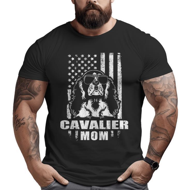 Cavalier Mom Cool Vintage Retro Proud American Big and Tall Men T-shirt