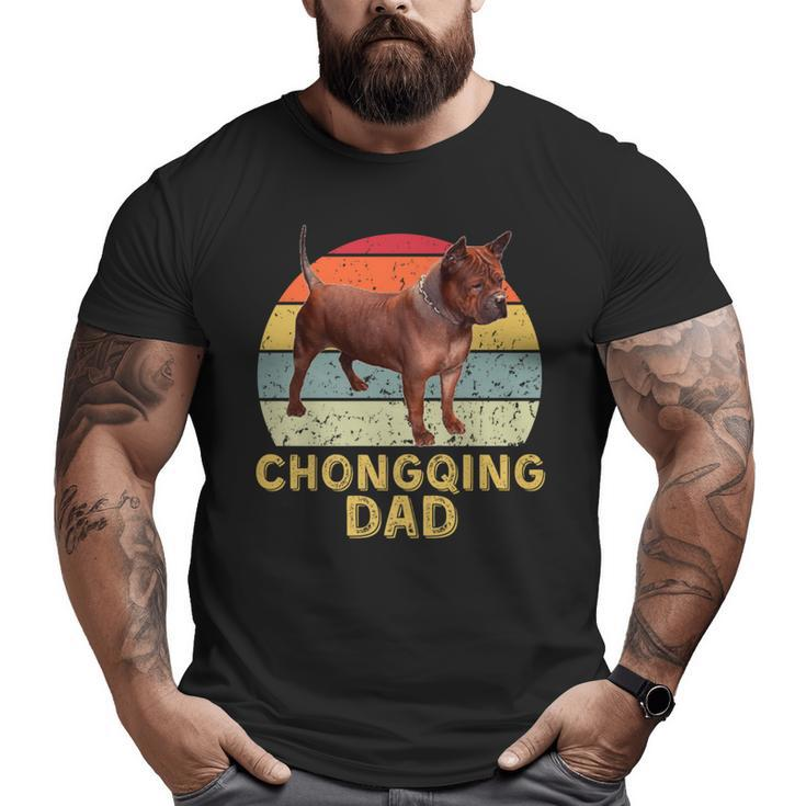 Chinese Chongqing Dog Dad Retro My Dogs Are My Cardio Big and Tall Men T-shirt