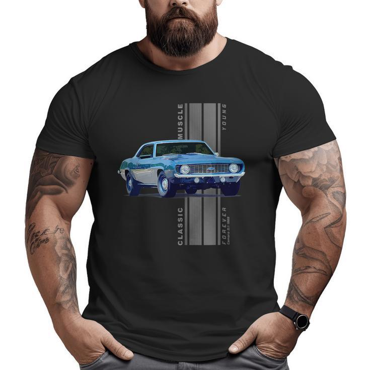 Classic American Muscle Cars Vintage Cars  Big and Tall Men T-shirt