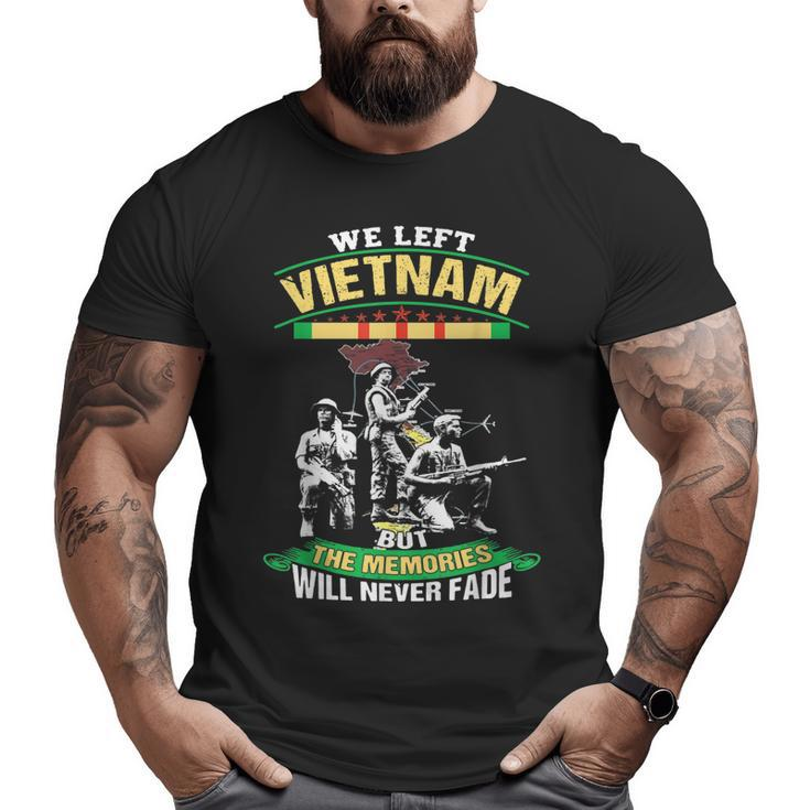 Classic War Veteran Us Flag Slodier Combat Boot Vietnam Army Big and Tall Men T-shirt