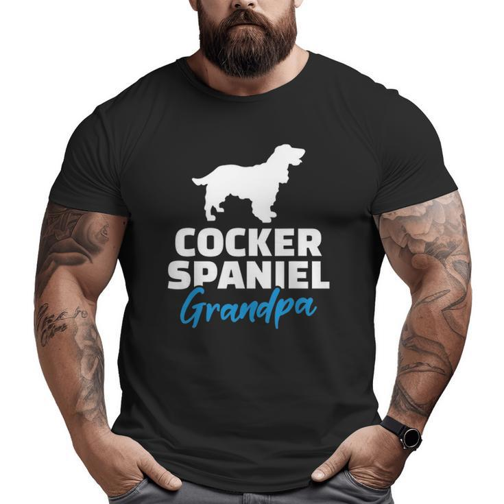 Cocker Spaniel Grandpa Grandfather Big and Tall Men T-shirt