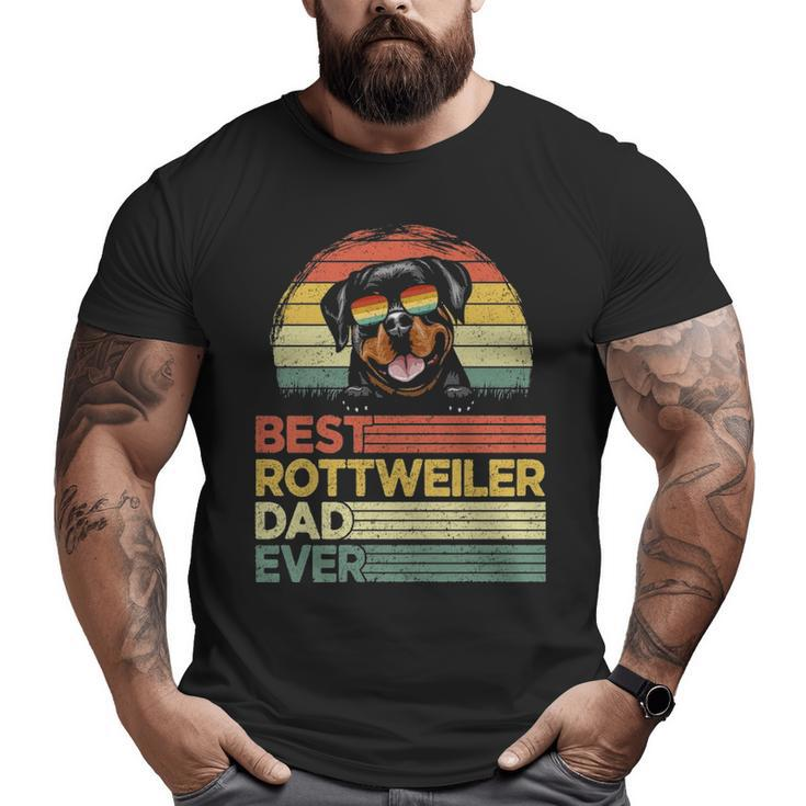 Cool Best Rottweiler Dad Ever Father's Day Big and Tall Men T-shirt
