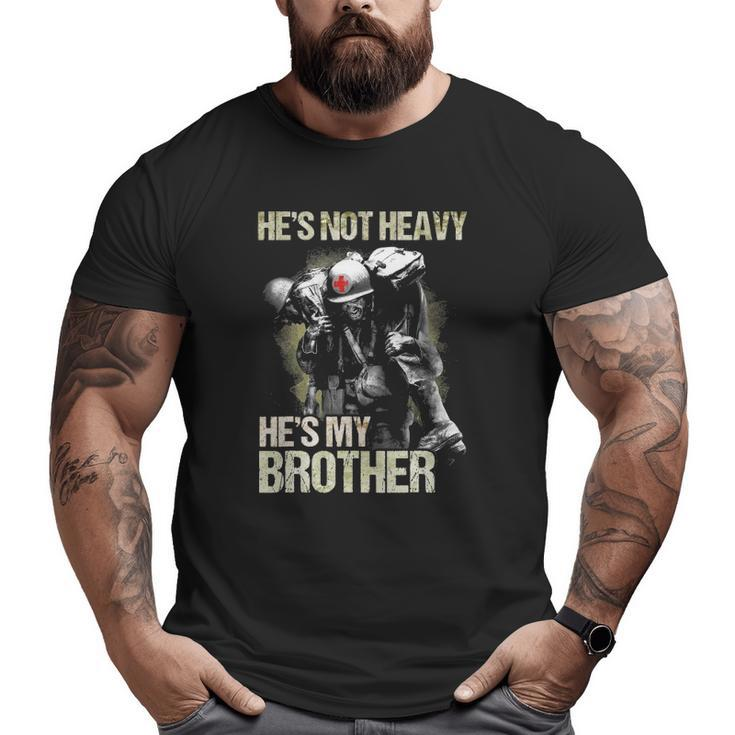 Corpsman He's My Brother 8404 For Corpsman Veteran Big and Tall Men T-shirt