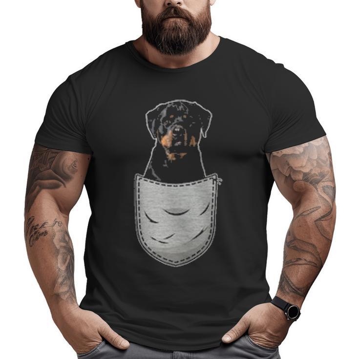 Cute Rottweiler Rott Rottie For Dog Lovers Pocket Owner Big and Tall Men T-shirt