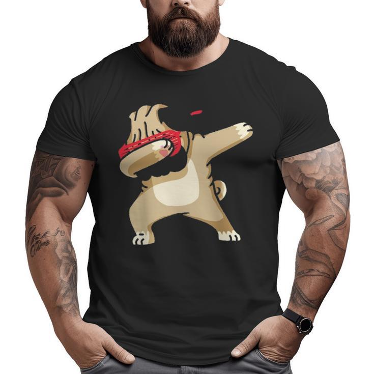 Dabbing Pug Dog  Dab Dance Puppy Big and Tall Men T-shirt