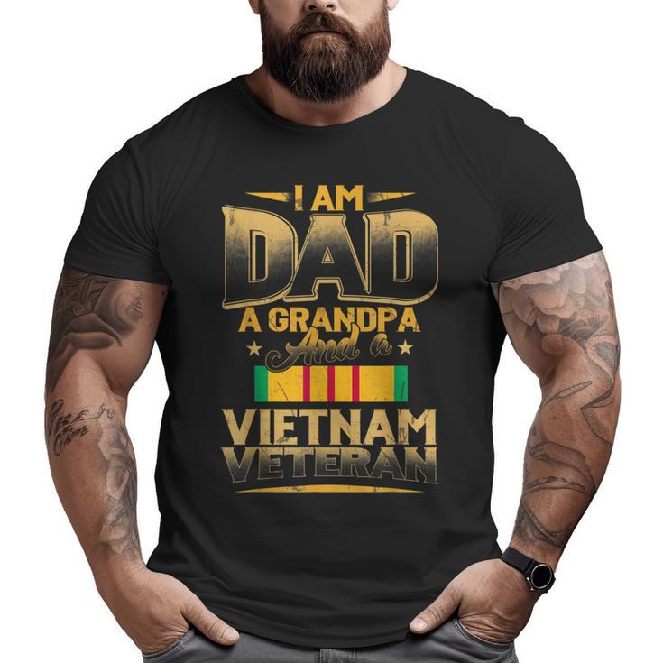 I Am Dad A Grandpa And A Vietnam Veteran Army Soldier  Big and Tall Men T-shirt