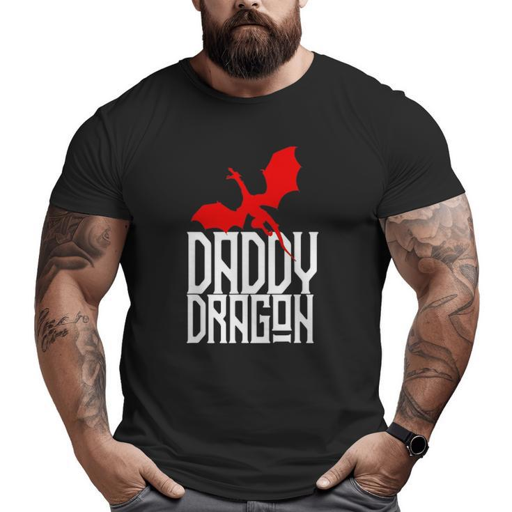Daddy Dragon Matching Family Tribe Red Dad Father Big and Tall Men T-shirt