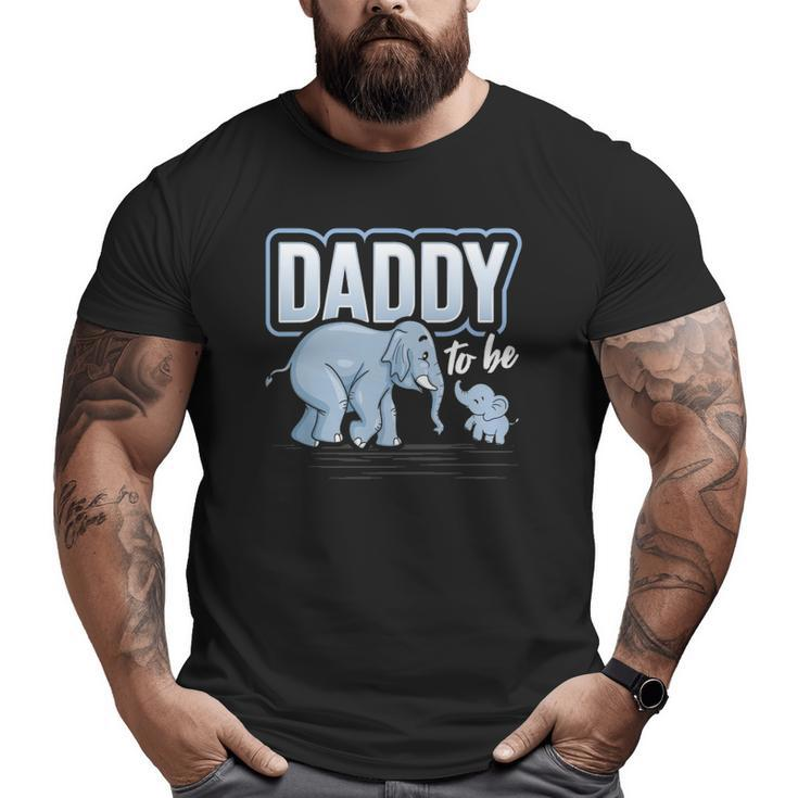 Daddy To Be Elephant Baby Shower Pregnancy Soon To Be Big and Tall Men T-shirt