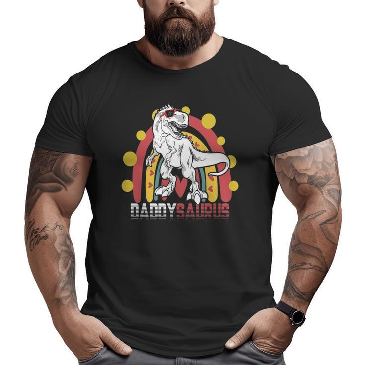 Daddy Saurusrex Dinosaur Father's Day Family Matching Big and Tall Men T-shirt