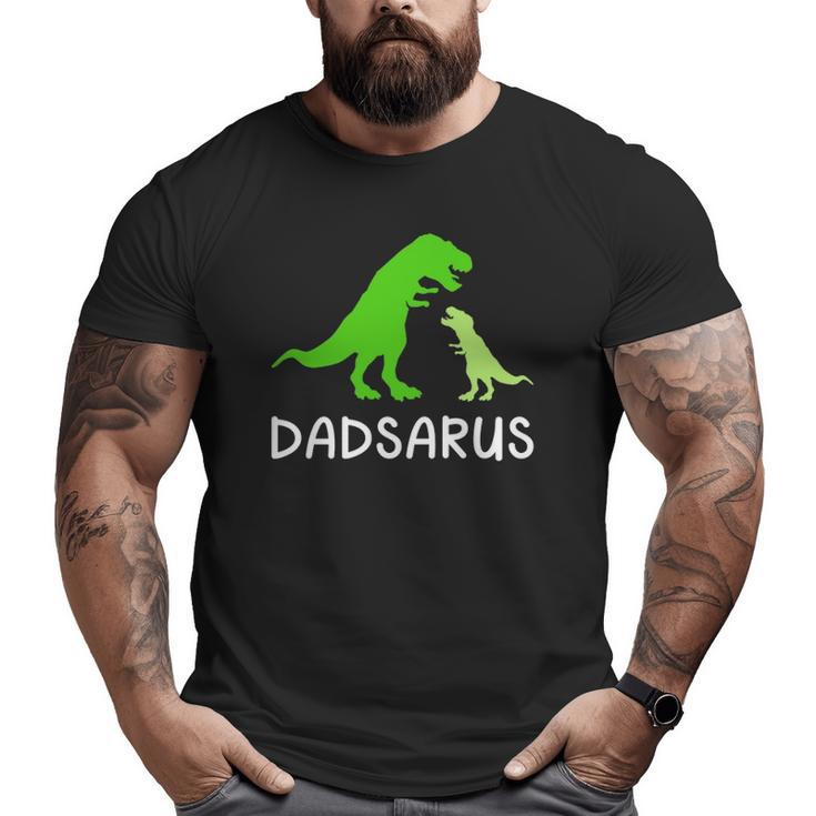 Dadsaurus Dinosaur Father's Day For Daddy Big and Tall Men T-shirt