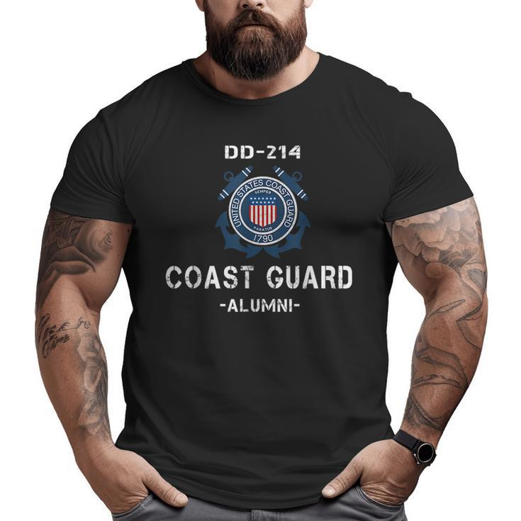 Dd214 Uscg Us Coast Guard Veteran Vintage Veteran  Big and Tall Men T-shirt