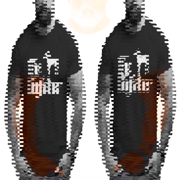 Doberman Pinscher Dog The Dogfather Dog Lover Big and Tall Men T-shirt