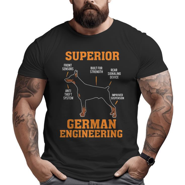 Dobermans Superior German Engineering Big and Tall Men T-shirt