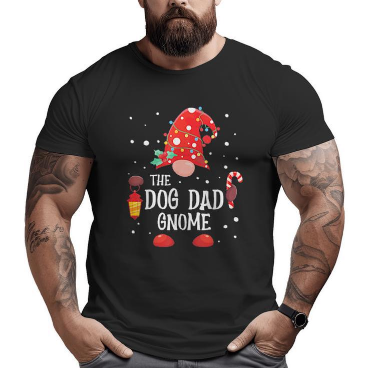The Dog Dad Gnome Matching Family Christmas Gnome Pajama Tee Big and Tall Men T-shirt