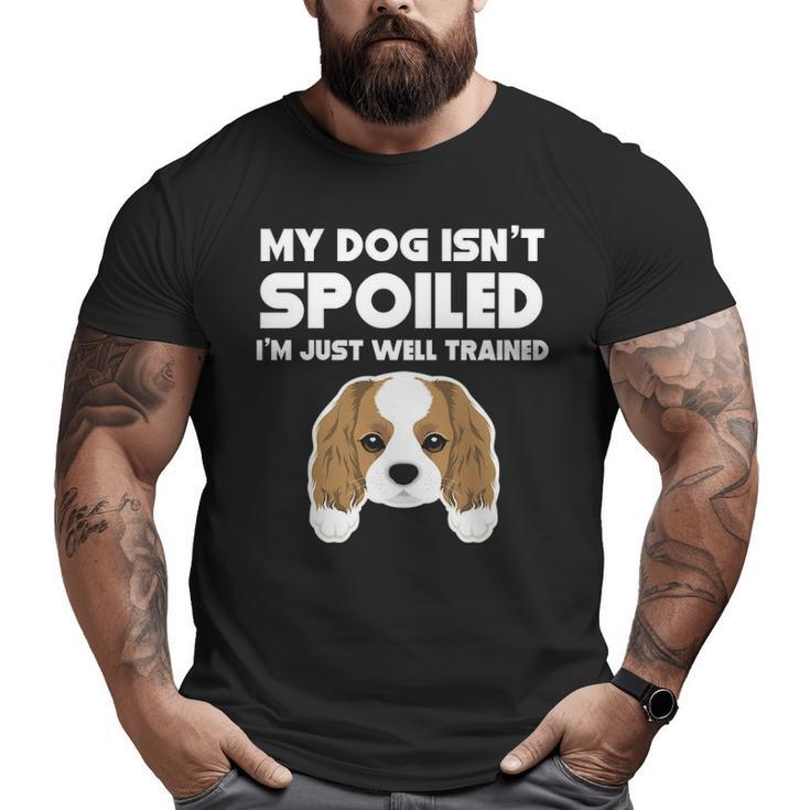 My Dog Isn't Spoiled Cavalier King Charles Spaniel Big and Tall Men T-shirt