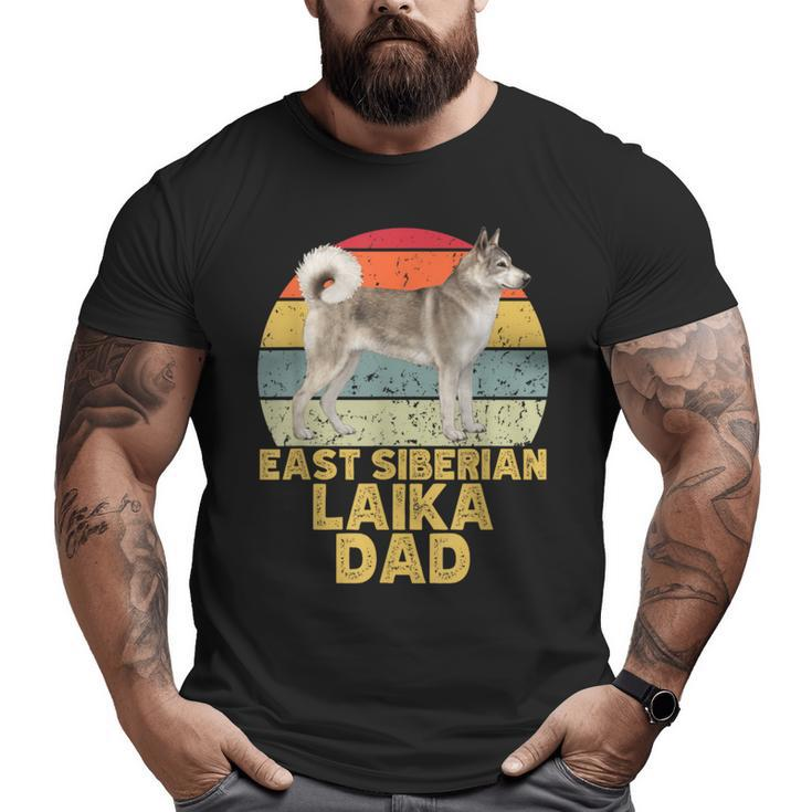East Siberian Laika Dog Dad Retro My Dogs Are My Cardio Big and Tall Men T-shirt