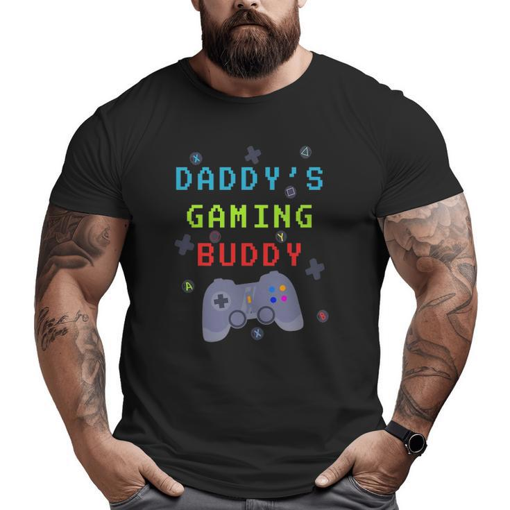 Family Love Daddy's Gaming Buddy Kids Big and Tall Men T-shirt