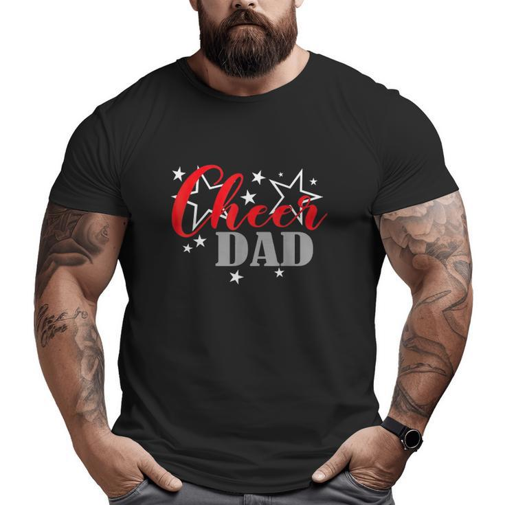 Father's Day Cheerleader Proud Cheer Dad Supporter Big and Tall Men T-shirt