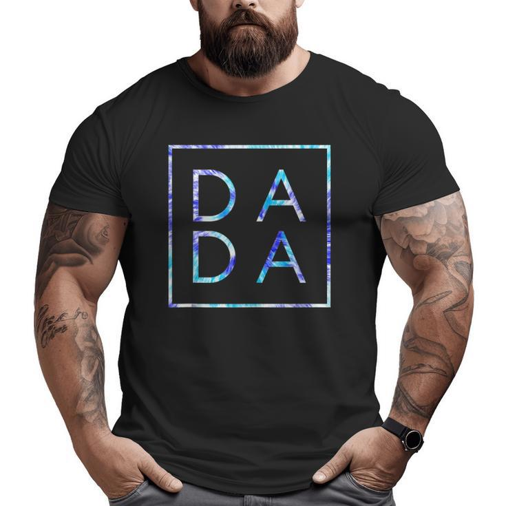 Father's Day For New Dad Dada Him Coloful Tie Dye Dada Big and Tall Men T-shirt