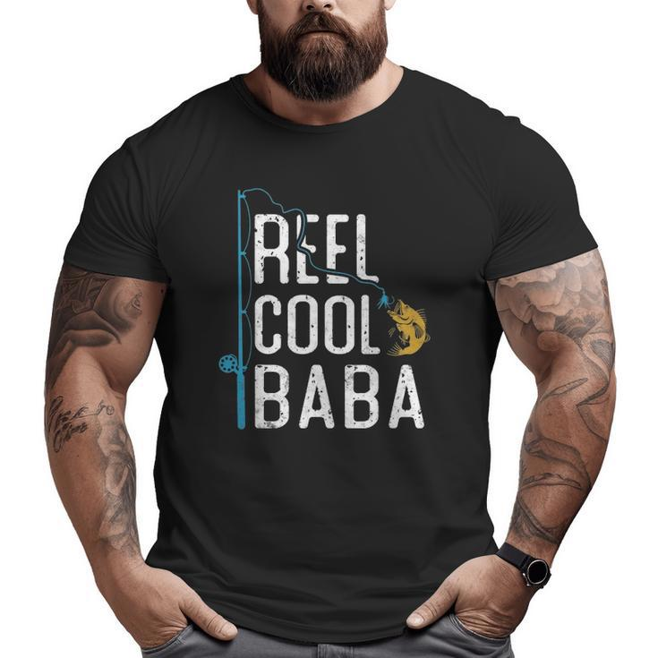 Fishing Reel Cool Baba Father’S Day For Fisherman Baba Big and Tall Men T-shirt