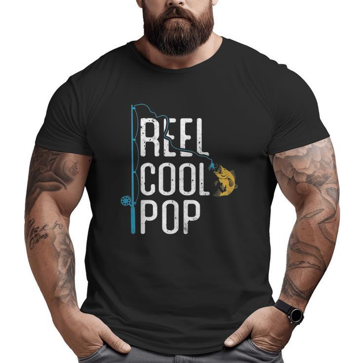 Fishing Reel Cool Pop Father’S Day For Fisherman Pop Big and Tall Men T-shirt