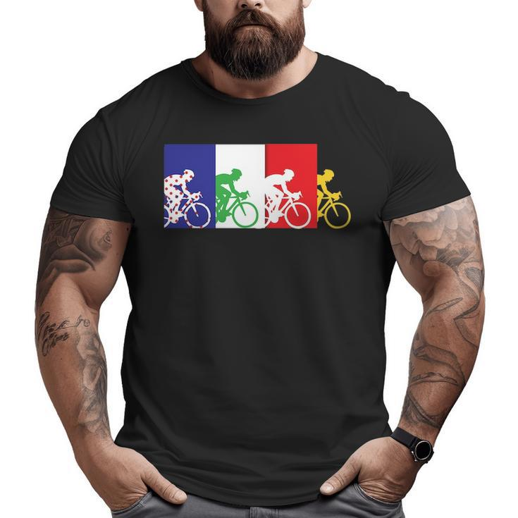 France Bicycle Or French Road Racing In Tour France Big and Tall Men T-shirt