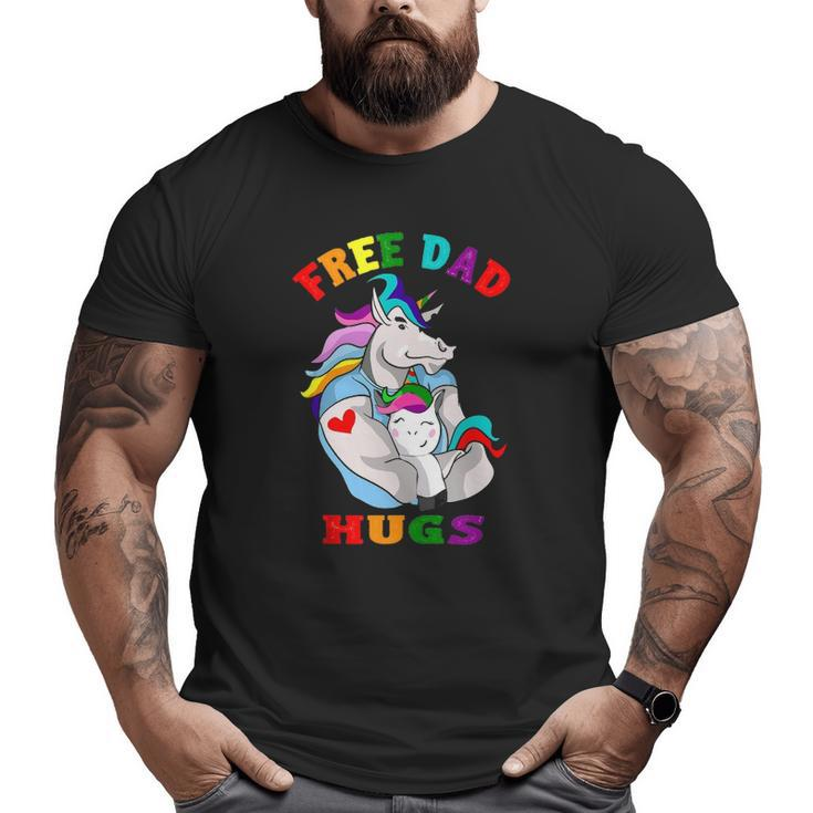 Free Dad Hugs Lgbt Gay Pride Big and Tall Men T-shirt