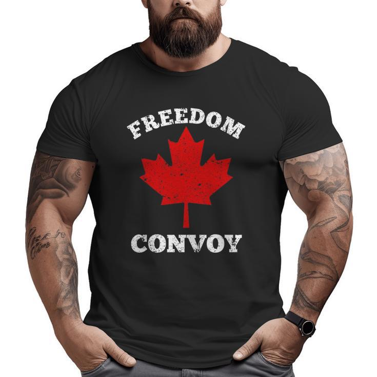 Freedom Convoy 2022 Canadian Trucker Rule Big and Tall Men T-shirt