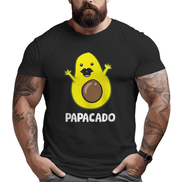 Avocado Dad Guacamole Avocado Papacado Big and Tall Men T-shirt