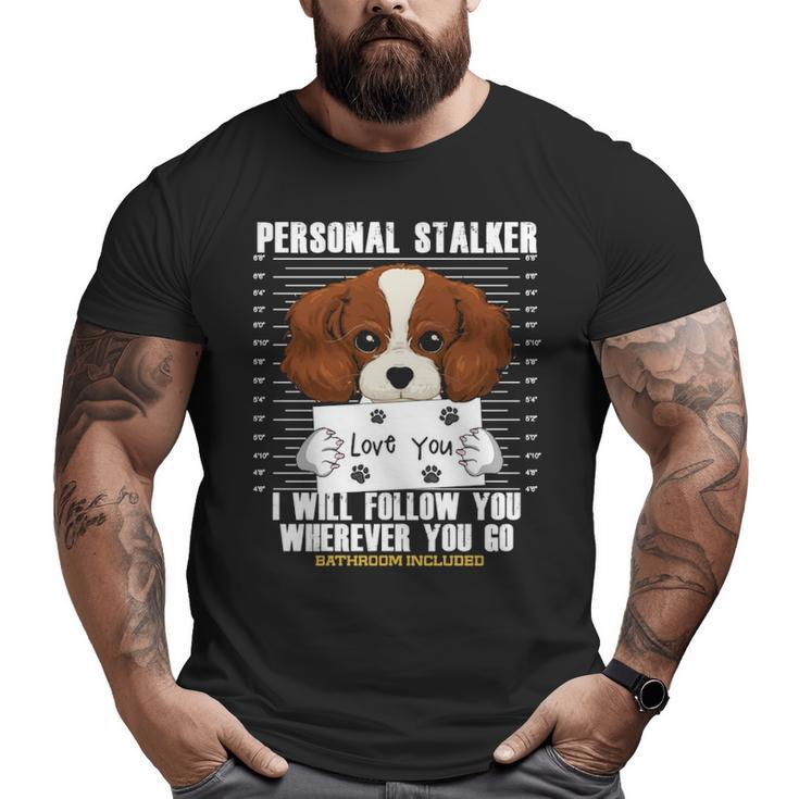 Cavalier King Charles Spaniel For Dog Lovers Big and Tall Men T-shirt