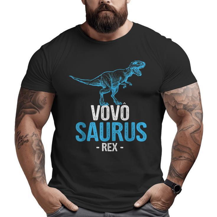 Father's Day For Grandpa Vovo Saurus Rex Big and Tall Men T-shirt