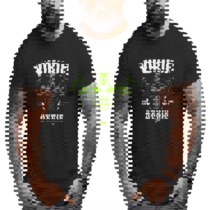 Motivational Workout Apparel Weightlifting Gym Men's Big and Tall Men T-shirt