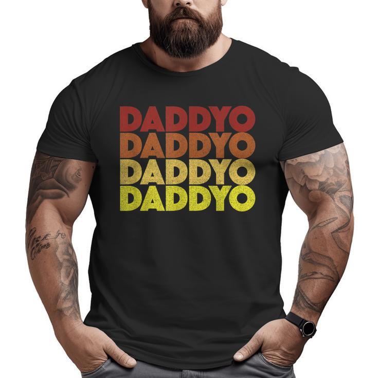 Retro Daddyo Christmas Dads Stepdad Big and Tall Men T-shirt