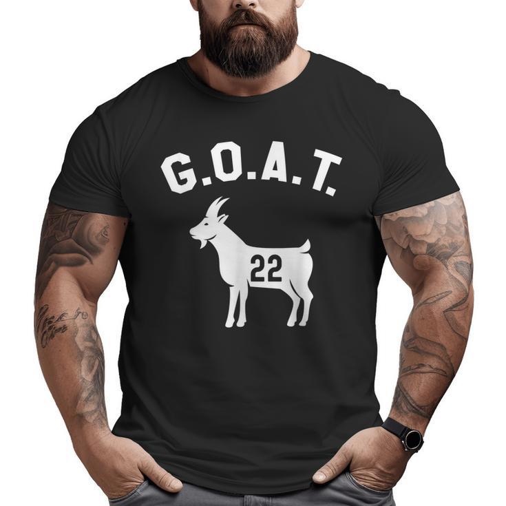 Goat Number 22 Greatest Of All Time Dad Joke Big and Tall Men T-shirt