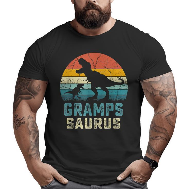 Grampssaurus Fathers Day T Rex Gramps Saurus For Men Dad Big and Tall Men T-shirt