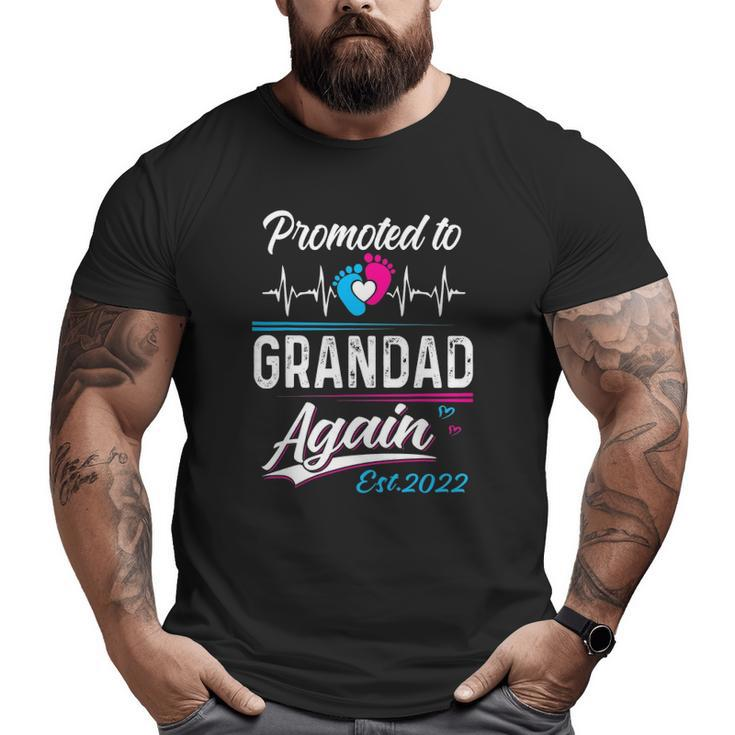 Grandad Promoted To Grandad Again Est 2022 For Men Man Big and Tall Men T-shirt