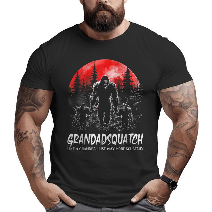 Grandad Squatch Bigfoot Dad Sasquatch Yeti Fathers Day Big and Tall Men T-shirt