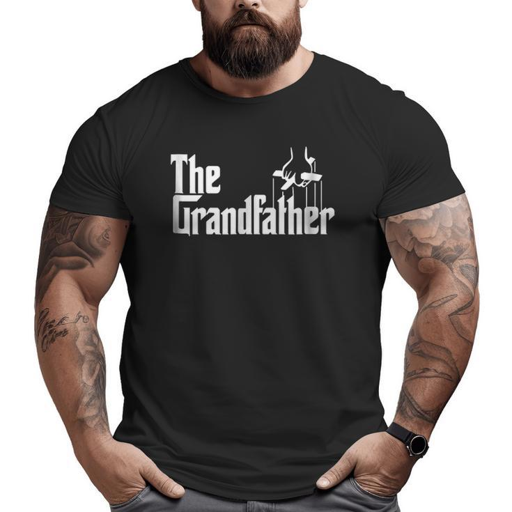 The Grandfather Father's Day Godfather Fitted V-Neck Big and Tall Men T-shirt